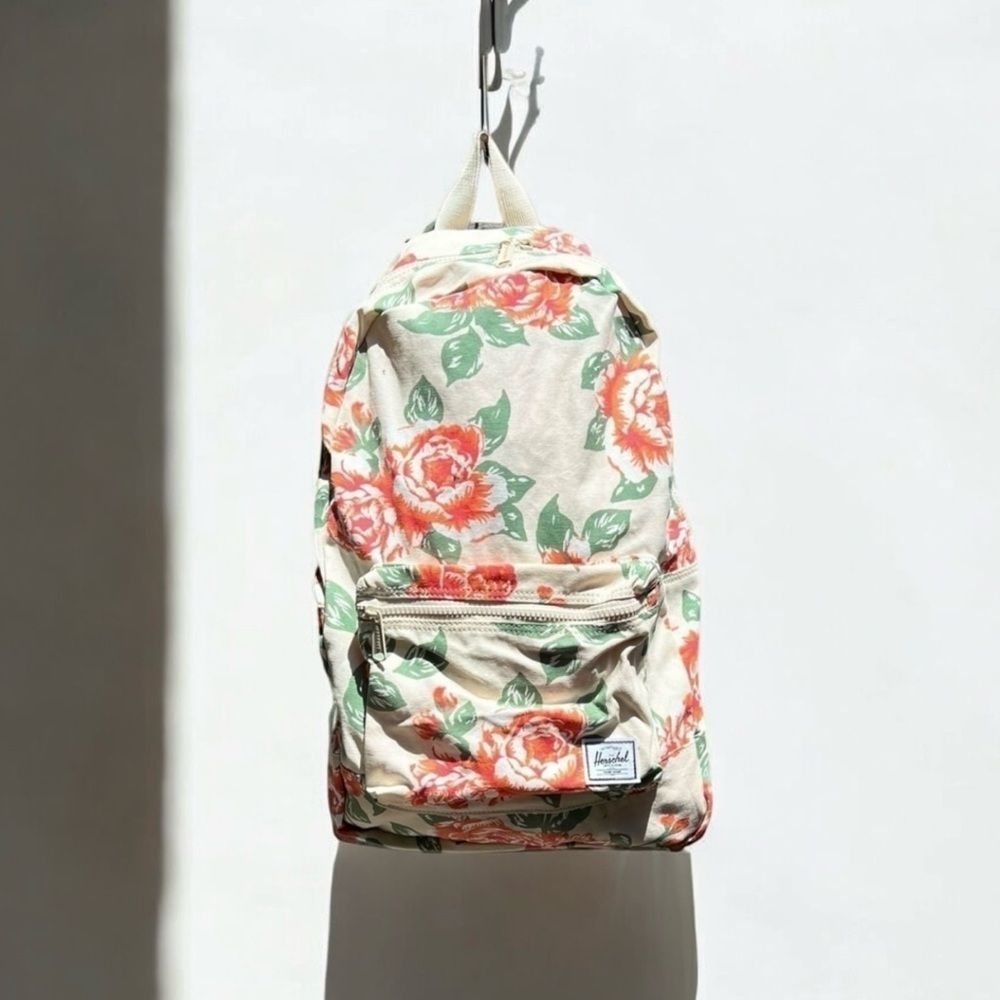 🌻NEW Hershel Vintage Rose Washed Cotton Fabric Daypack Backpack